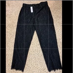 Jcrew lace pants size 6 NWT